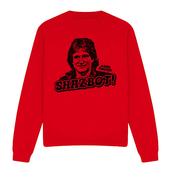 Mork And Mindy Unisex Vuxen Shazbot Sweatshirt L Röd Red L