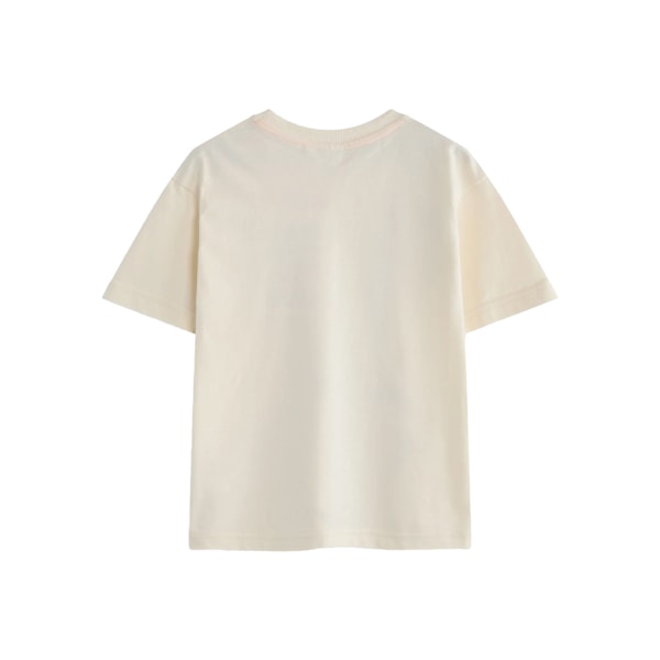 Snigeln & Valen Barn/Kids Kortärmad T-shirt 3-4 Beige 3-4 Years