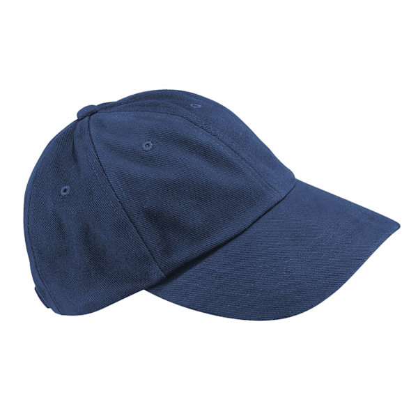 Beechfield Unisex Vuxen Tung Borstad Bomull Låg Profil Kepsen På French Navy One Size