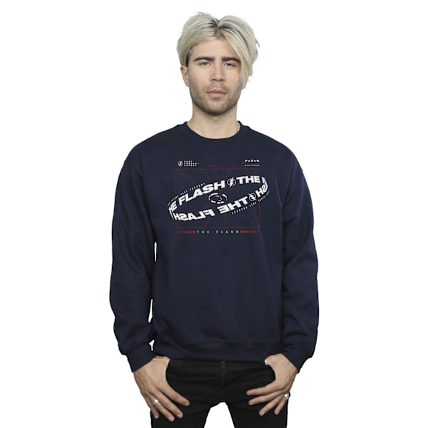 DC Comics Herr The Flash Graph Sweatshirt M Marinblå Navy Blue M