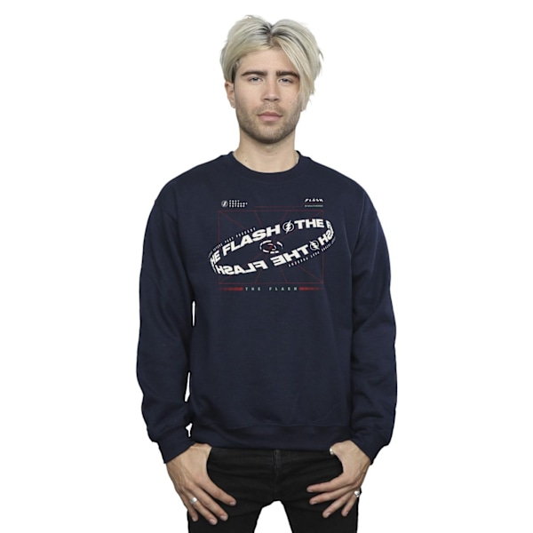 DC Comics Herr The Flash Graph Sweatshirt XXL Marinblå Navy Blue XXL