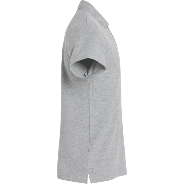 Clique Herr Basic Melange Poloshirt 4XL Grå Grey 4XL