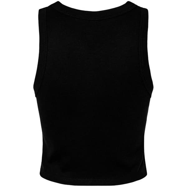 Bella + Canvas Dam/Kvinnor Micro-Rib Racer Linne S Enfärgad B Solid Black S
