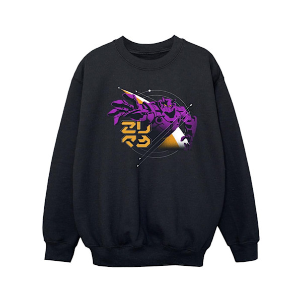 Disney Girls Lightyear Zurg Space Circle Sweatshirt 12-13 år Black 12-13 Years