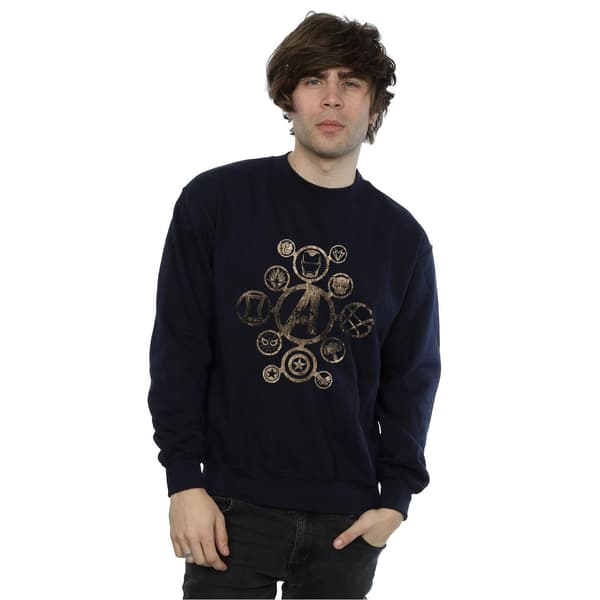 Marvel Herr Avengers Infinity War Ikoner Sweatshirt 3XL Marinblå Navy Blue 3XL