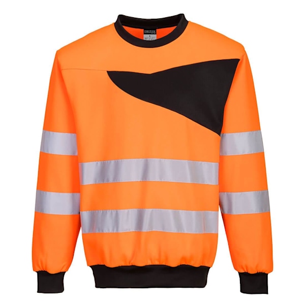 Portwest Herr PW2 High-Vis Sweatshirt 3XL Orange/Svart Orange/Black 3XL