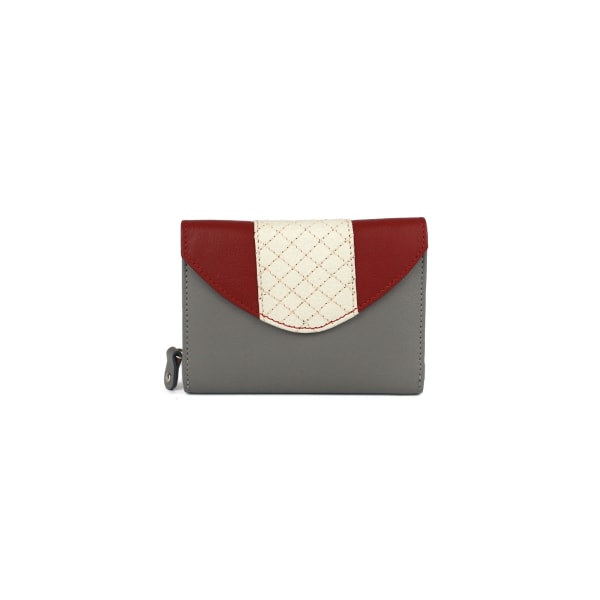 Eastern Counties Läder Dam/Dam Tia Quilted Purse One si Grey/Red One size