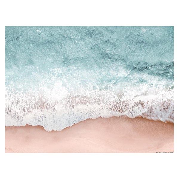 Gemma Bardot Beach Vibes III Pappersutskrift 30cm x 40cm Blå/Vit Blue/White/Sand 30cm x 40cm