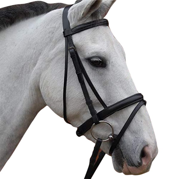 Hy Padded Flash Bridle med gummigrepp tyglar X-Small Brun Brown X-Small