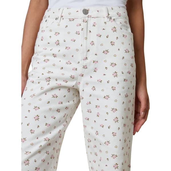 Threadbare Dam/Dam Soleil Blommig Vida Ben Jeans 6 UK R Vit White 6 UK R