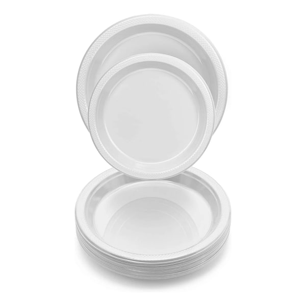 UDL Exquzit Plast Engångstallrikar (Pack med 16) En Si White One Size