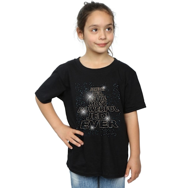 Star Wars Girls Most Powerful Jedi Bomull T-shirt 12-13 år B Black 12-13 Years