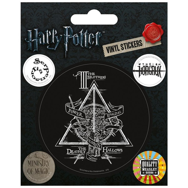 Harry Potter Deathly Hallows Stickers En Storlek Flerfärgad Multi-colour One Size