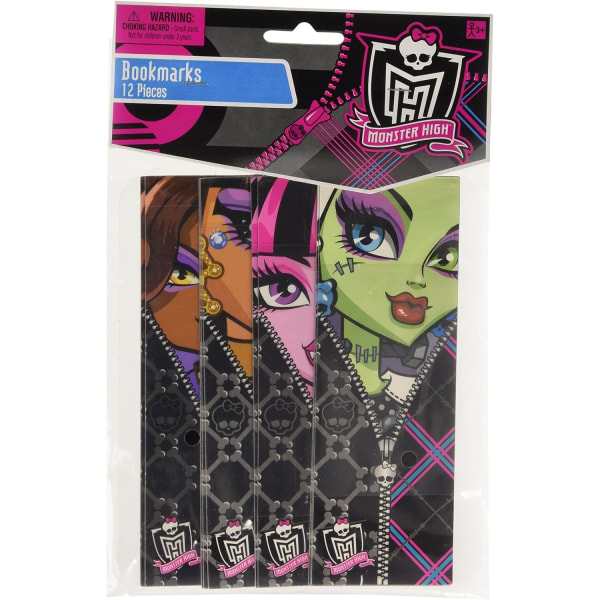 Monster High Birthday Bookmark (Pack med 12) One Size Multicolou Multicoloured One Size
