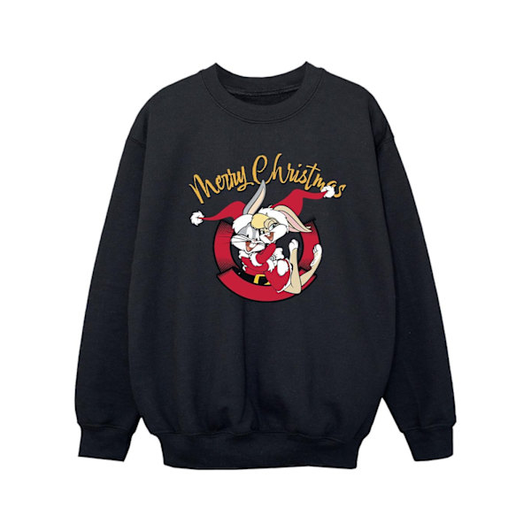 Looney Tunes Girls Lola Merry Christmas Sweatshirt 3-4 år Bl Black 3-4 Years