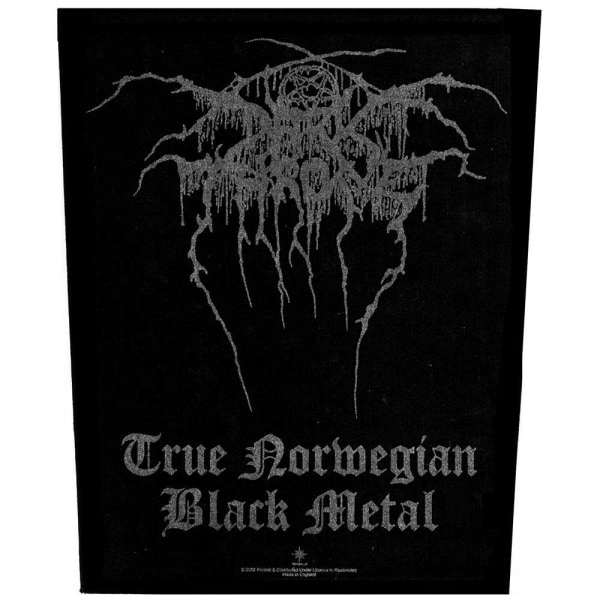 Darkthrone True Norwegian Black Metal Patch One Size Svart/Grå Black/Grey One Size