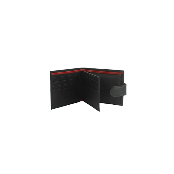 Eastern Counties Leather Unisex Adult Grayson Bi-Fold Läder C Black/Red One Size