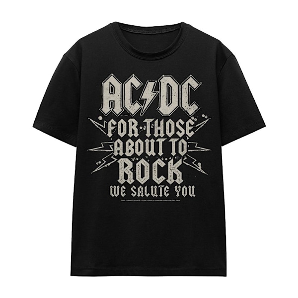 AC/DC Unisex Vuxen Salute T-Shirt L Svart Black L