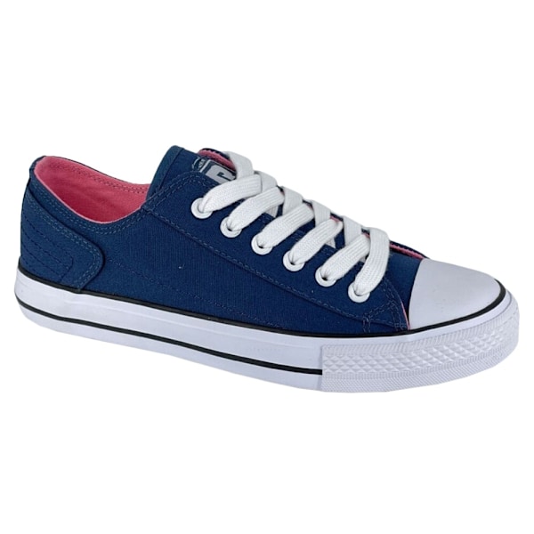 Rdek Dam/Dam Washed Canvas Sneakers 4 UK Marinblå Navy Blue 4 UK