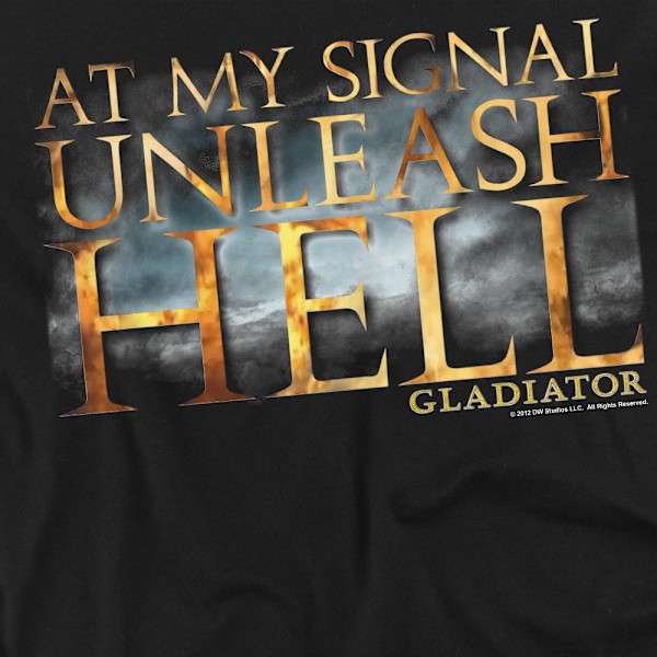 Gladiator Herr Unleash Hell T-Shirt M Svart Black M