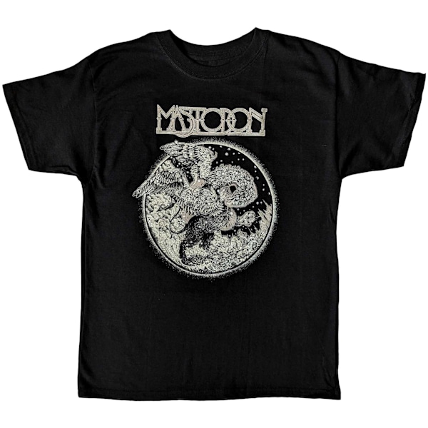 Mastodon Barn/Barn Griffin Bomull T-shirt 9-10 År Svart Black 9-10 Years