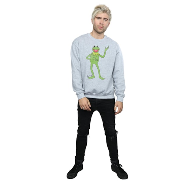 The Muppets Mens Classic Kermit Heather Sweatshirt XXL Heather Heather Grey XXL