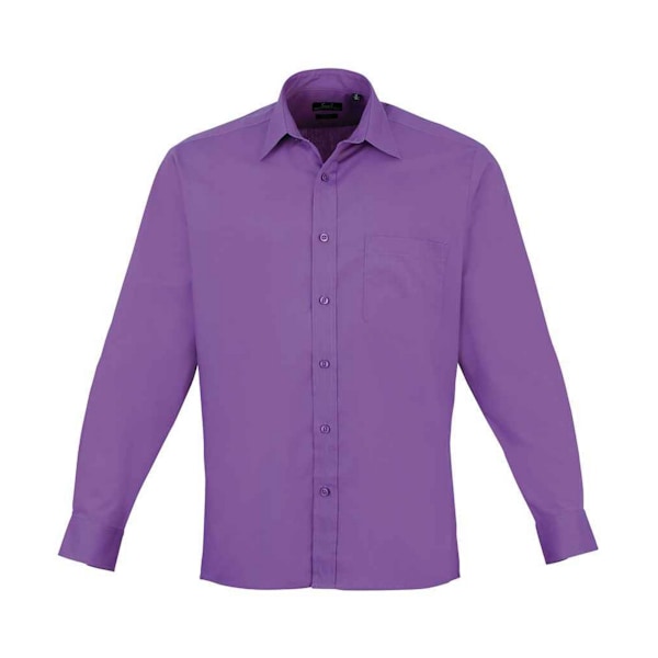 Premier herrskjorta i poplin med långa ärmar 17 tum Rich Violet Rich Violet 17in