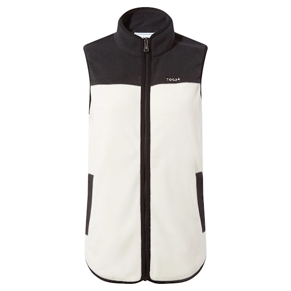 TOG24 Dam/Kvinna Sarel Fleece Gilet 10 UK Vanilj/Svart Vanilla/Black 10 UK