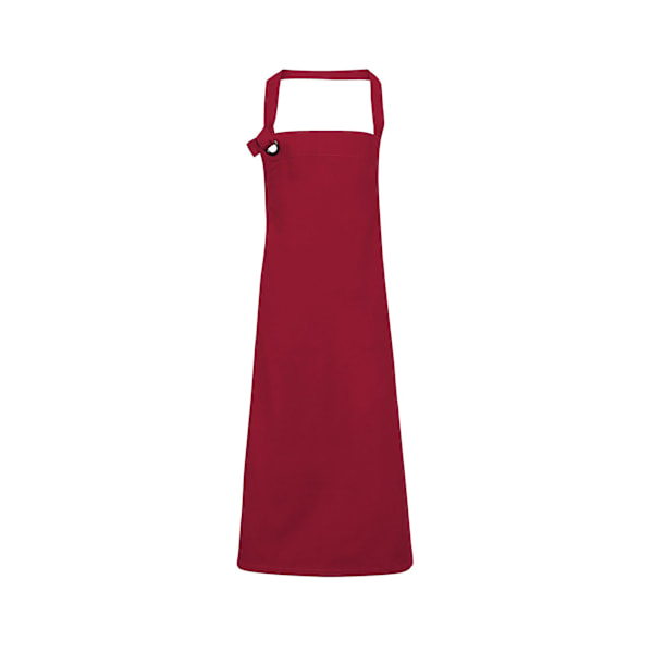 Premier Unisex Calibre Heavy Cotton Canvas Haklappsförkläde En Storlek B Burgundy One Size