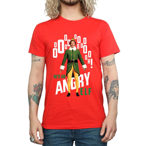 Elf Herr Angry Elf T-shirt M Röd Red M