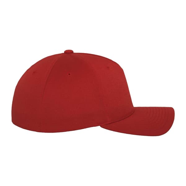 Flexfit 5-panels baseballkeps S-M Röd Red S-M