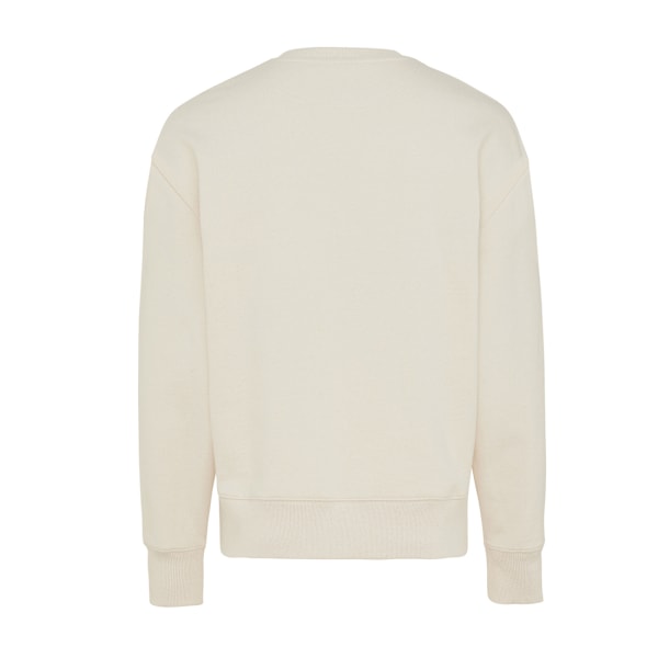 Iqoniq Unisex Vuxen Kruger Återvunnen Bomull Rundhals Avslappnad Passform Natural Raw M