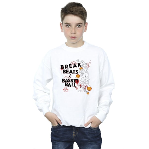 Space Jam: A New Legacy Boys Break Beats & Basketball Sweatshirt White 3-4 Years