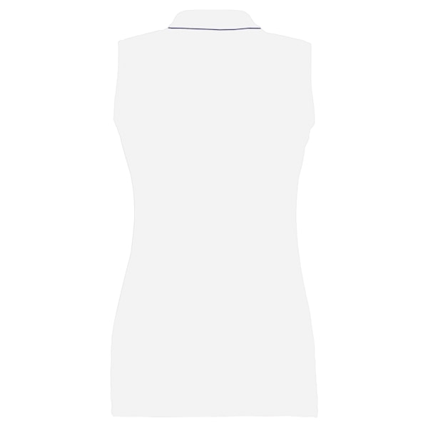 Kustom Kit Gamegear® Dam Proactive Sleeveless Polo Shirt 18 White/Navy 18