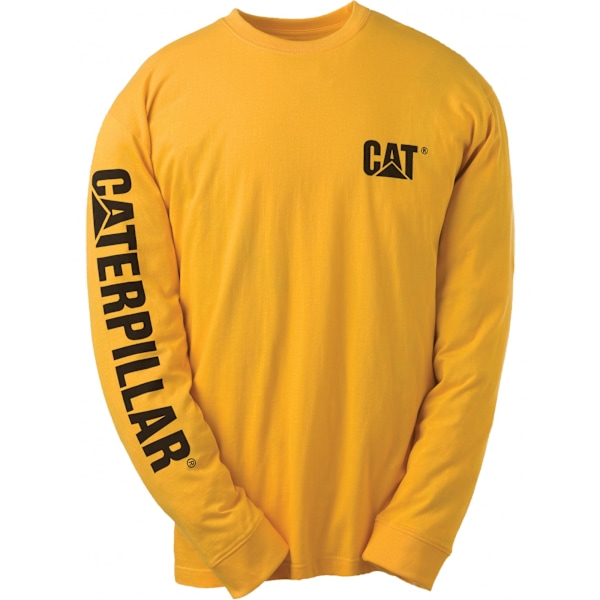 Caterpillar C1510034 TRADEMARK T-SHIRT / Herr Toppar L Gul Yellow L