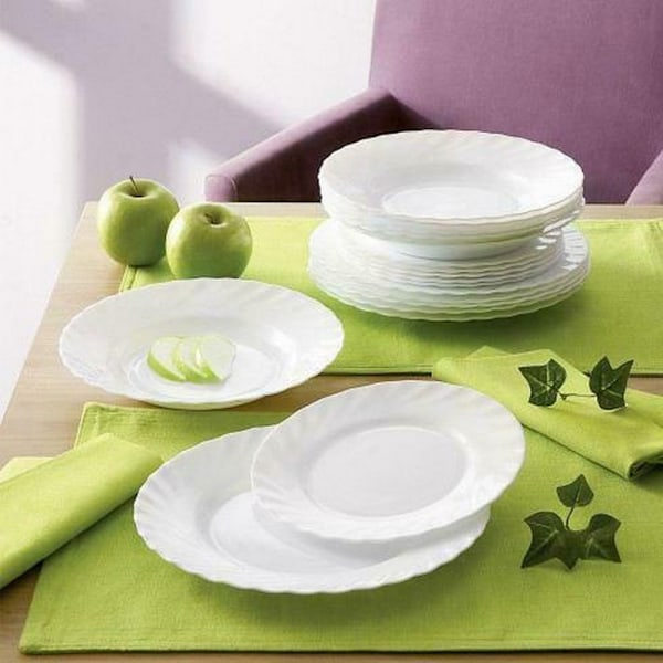 Luminarc Trianon Oval Platter 22 x 14cm Vit White 22 x 14cm