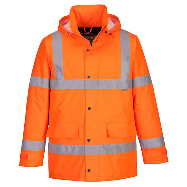 Portwest Hi-Vis Säkerhetstrafikjacka XS Orange Orange XS
