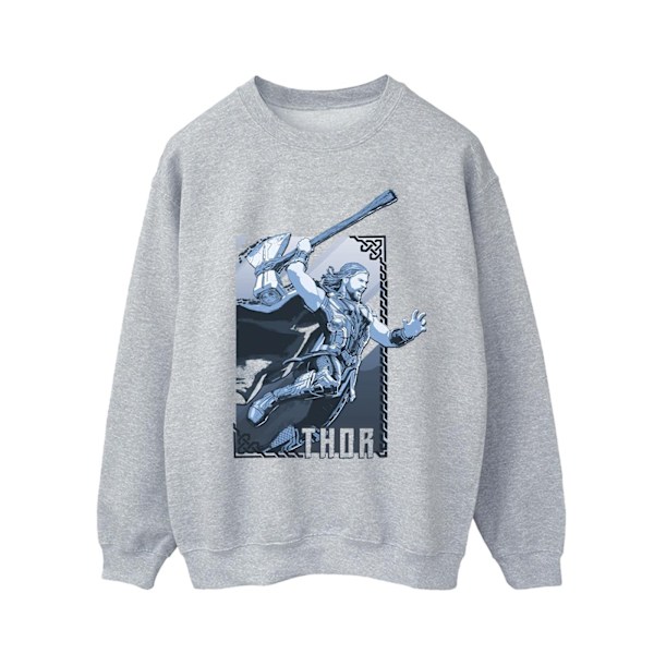 Marvel Herr Thor Love And Thunder Attack Sweatshirt S Sports Grå Sports Grey S