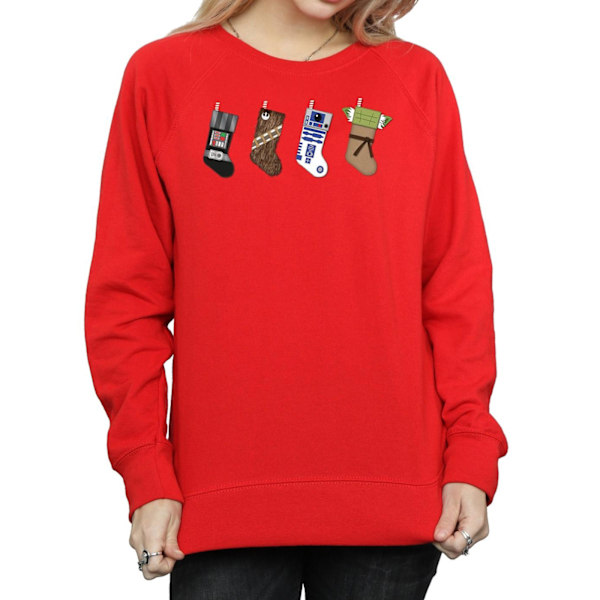 Star Wars Damstrumpor Julstrumpor Sweatshirt L Röd Red L