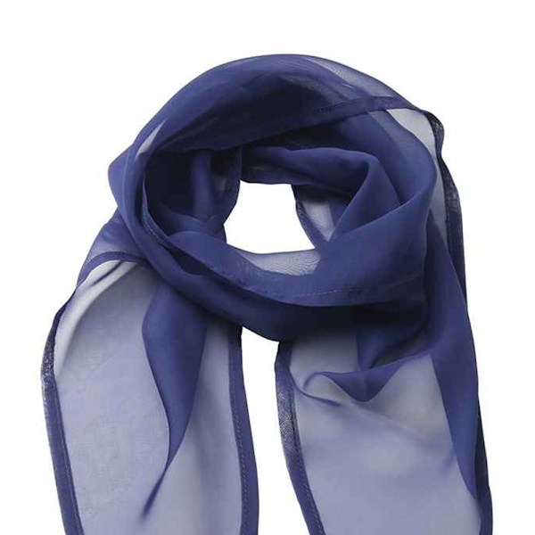 Premier Unisex Vuxen Färger Chiffon Scarf En Storlek Marinblå Marine Blue One Size