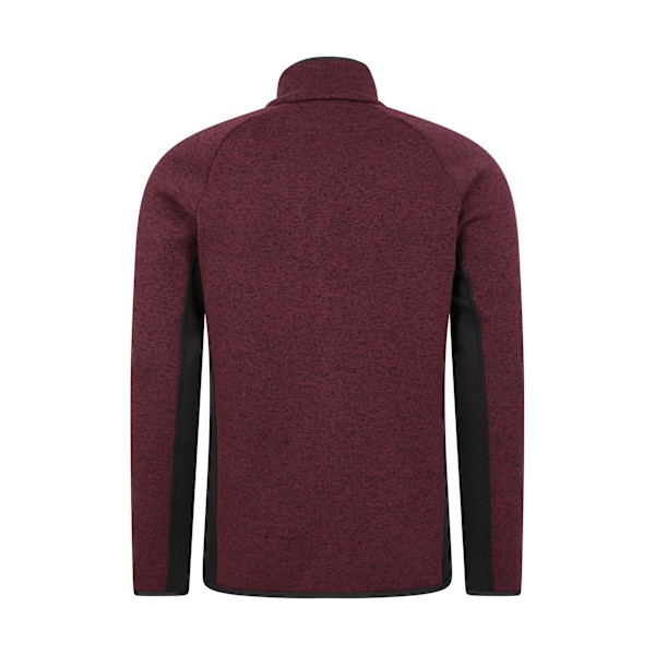 Mountain Warehouse Treston Fleecejacka med Hel Dragkedja Herr XXS Vinröd Burgundy XXS