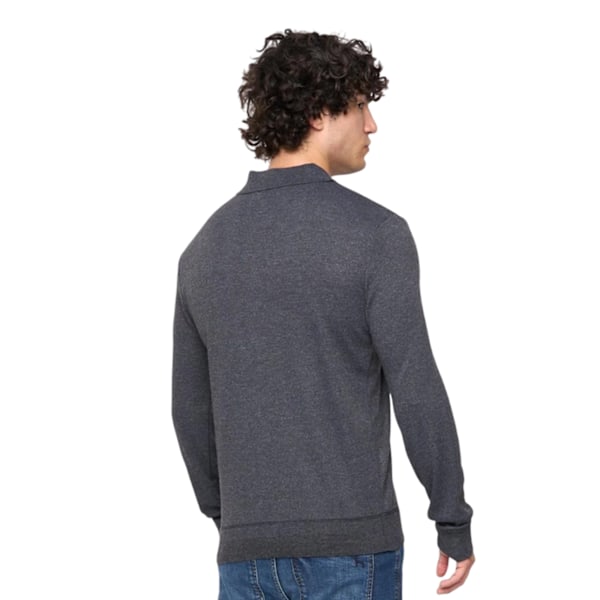 Bewley & Ritch Herr Ashland Polo Sweatshirt L Svartmelerad Black Marl L