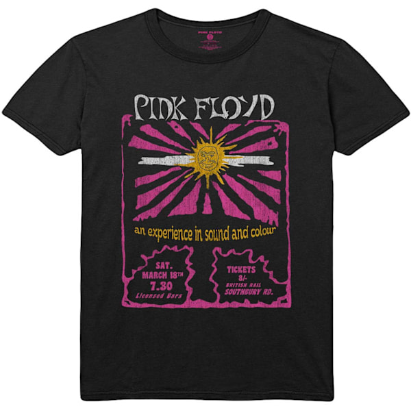 Pink Floyd Unisex Adult Sound & Colour Bomull T-shirt L Svart Black L