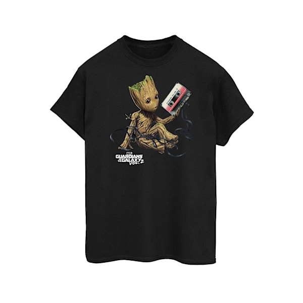 Marvel Dam/Kvinnor Guardians Of The Galaxy Groot Tape Bomull Black XXL