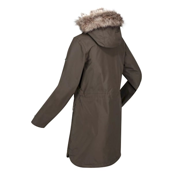 Regatta Dam/Kvinnor Sabinka Faux Fur Trim Parka 8 UK Mörk Khaki Dark Khaki 8 UK
