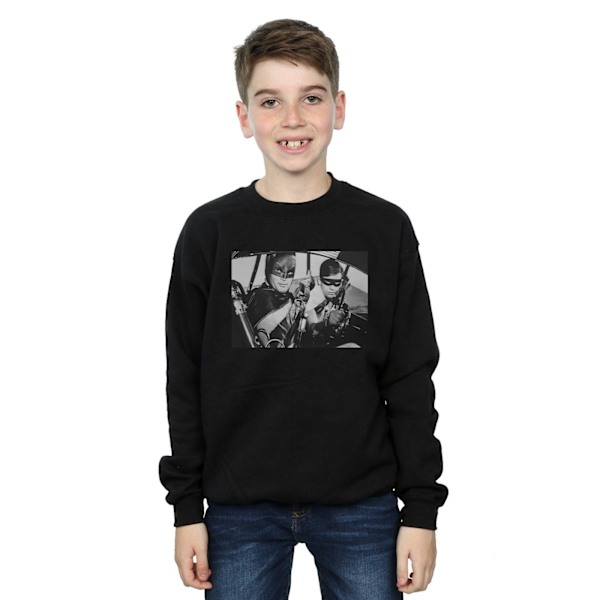 DC Comics Boys Batman TV-serie redo för action sweatshirt 12- Black 12-13 Years