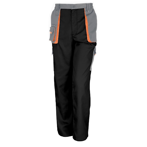 WORK-GUARD by Result Unisex Adult Lite Work Trousers S Svart/Grå Black/Grey/Orange S