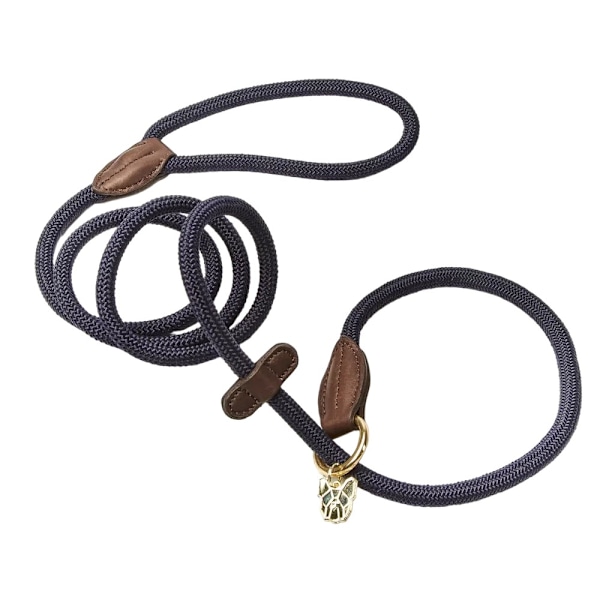 Digby & Fox Läder Hund Koppel One Size Marinblå Navy One Size