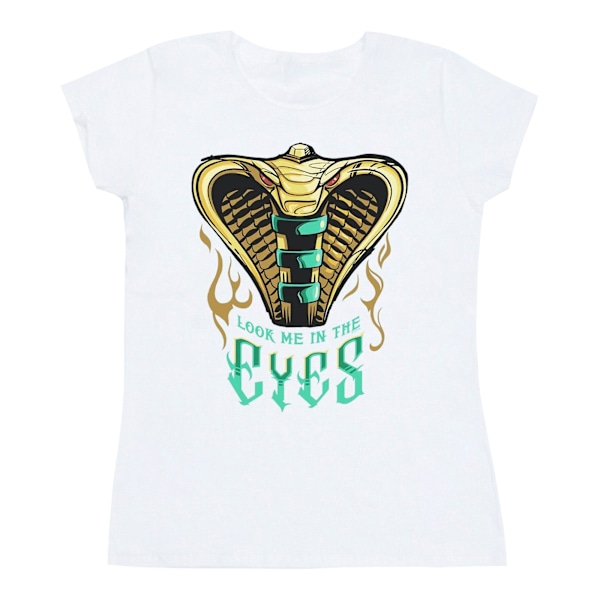 Disney Dam/Kvinnor Aladdin Film Jafar Snake Eyes Bomull T-shirt White S