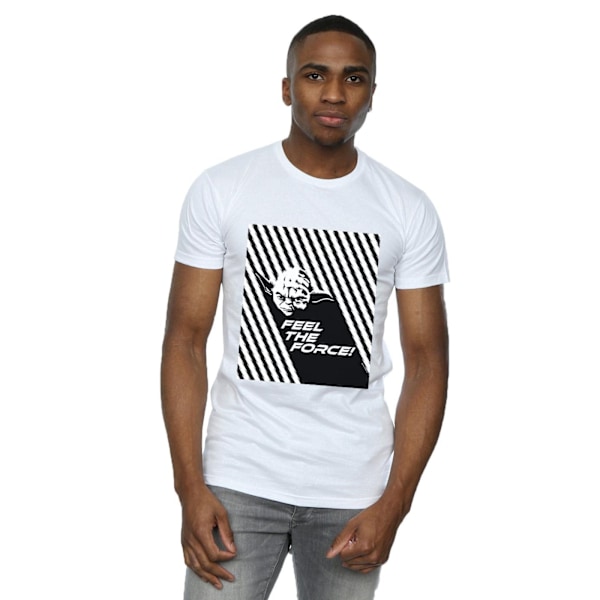 Star Wars Yoda Feel The Force T-shirt 3XL Vit White 3XL